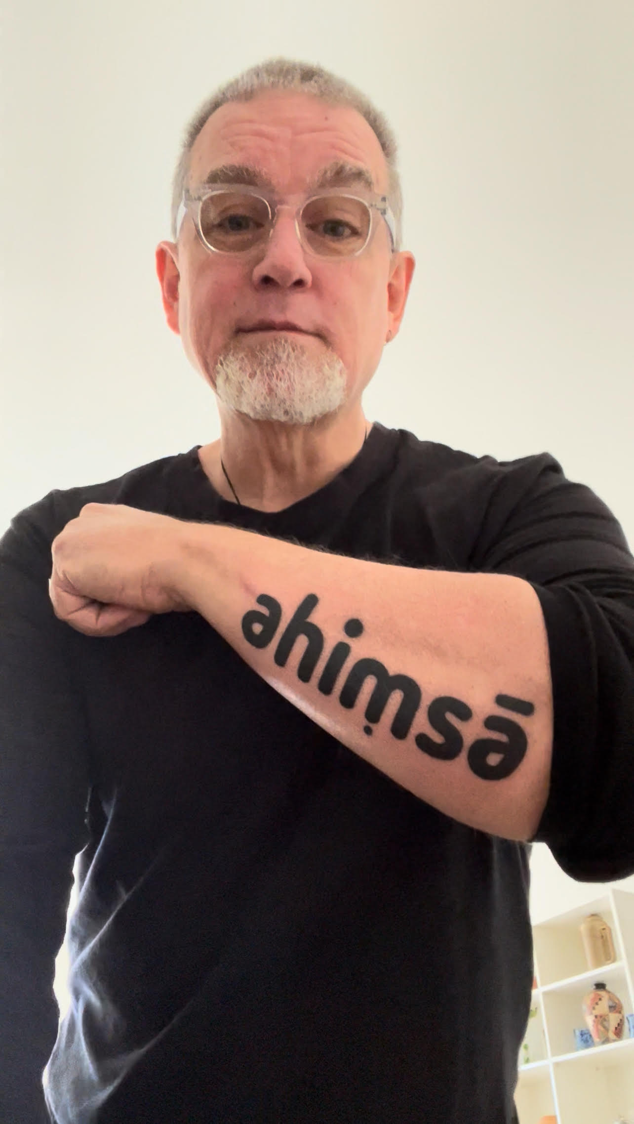 Tūruapō with ahimsa tattoo